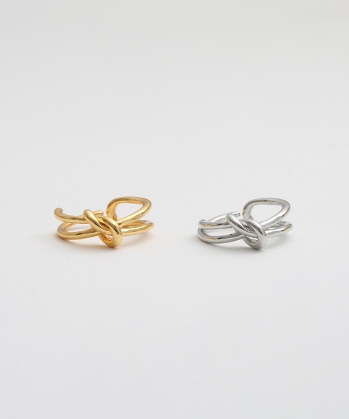 Geel（ギール）の「Geel/ノットポイントリング（リング・レディース・シルバー/ゴールド・FREE）」の2枚目の写真