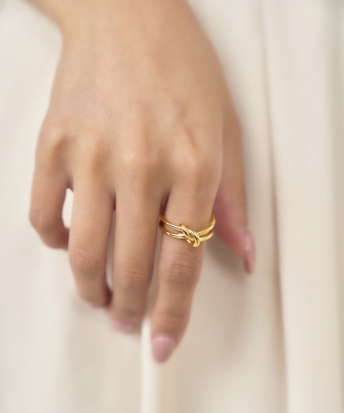 Geel（ギール）の「Geel/ノットポイントリング（リング・レディース・シルバー/ゴールド・FREE）」の3枚目の写真