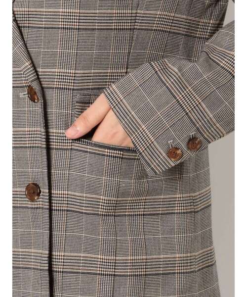 GYDA（ジェイダ）の「【セットアップ着用可】グレンチェック ダブルテーラードジャケット（テーラードジャケット・レディース・ベージュ/グレー・FREE）」の20枚目の写真