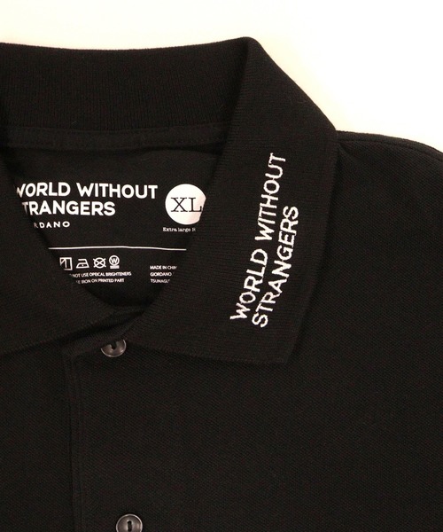 GIORDANO（ジョルダーノ）の「[GIORDANO] ライオン刺繍ヘビーウェイトポロシャツ（ポロシャツ・レディース・ホワイト/ブラック・X-LARGE/LARGE/MEDIUM）」の15枚目の写真
