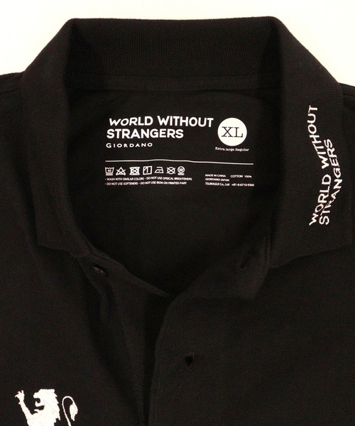 GIORDANO（ジョルダーノ）の「[GIORDANO] ライオン刺繍ヘビーウェイトポロシャツ（ポロシャツ・レディース・ホワイト/ブラック・X-LARGE/LARGE/MEDIUM）」の14枚目の写真
