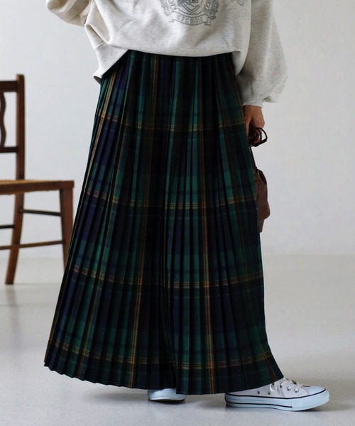 EASEBLUE（イーズブルー）の「チェックプリーツスカート（スカート