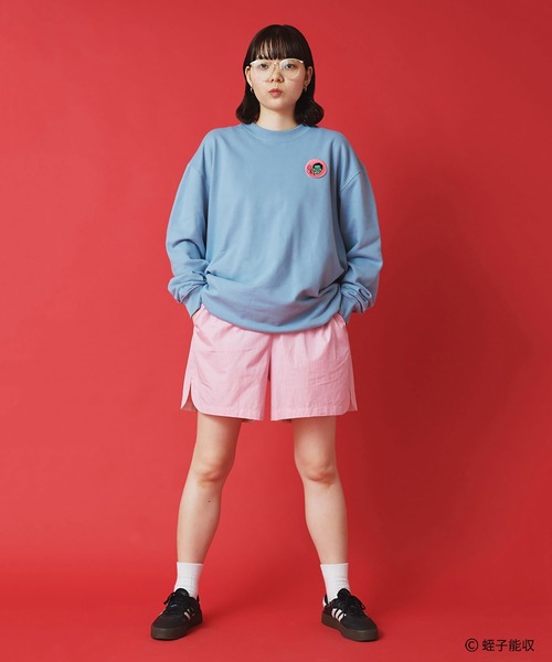 I am I in fact...（アイアムアイインファクト）の「IAMI×EBISU ワッペンスウェット（スウェット・レディース・ピンク/サックスブルー・FREE）」の2枚目の写真