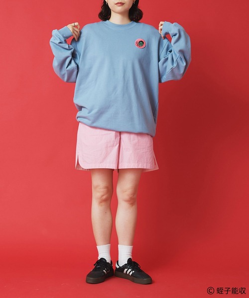 I am I in fact...（アイアムアイインファクト）の「IAMI×EBISU ワッペンスウェット（スウェット・レディース・ピンク/サックスブルー・FREE）」の14枚目の写真