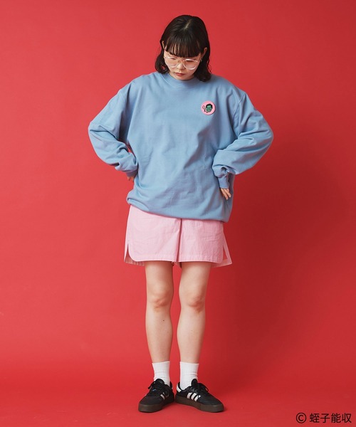 I am I in fact...（アイアムアイインファクト）の「IAMI×EBISU ワッペンスウェット（スウェット・レディース・ピンク/サックスブルー・FREE）」の15枚目の写真