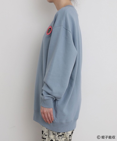 I am I in fact...（アイアムアイインファクト）の「IAMI×EBISU ワッペンスウェット（スウェット・レディース・ピンク/サックスブルー・FREE）」の20枚目の写真