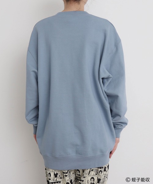 I am I in fact...（アイアムアイインファクト）の「IAMI×EBISU ワッペンスウェット（スウェット・レディース・ピンク/サックスブルー・FREE）」の21枚目の写真