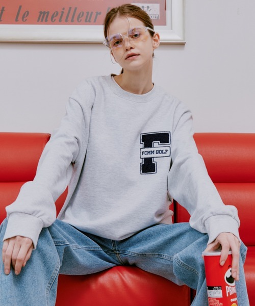 FCMM(エフシーエムエム)の「GREEN JACK LINE SWEATSHIRTS/グリーンジャックラインスウェットシャツ(スウェット・メンズ・オリーブ/ブラック/シルバーグレー・LARGE/MEDIUM)」の3枚目の写真