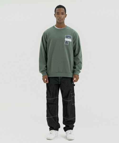 FCMM(エフシーエムエム)の「GREEN JACK LINE SWEATSHIRTS/グリーンジャックラインスウェットシャツ(スウェット・メンズ・オリーブ/ブラック/シルバーグレー・LARGE/MEDIUM)」の14枚目の写真