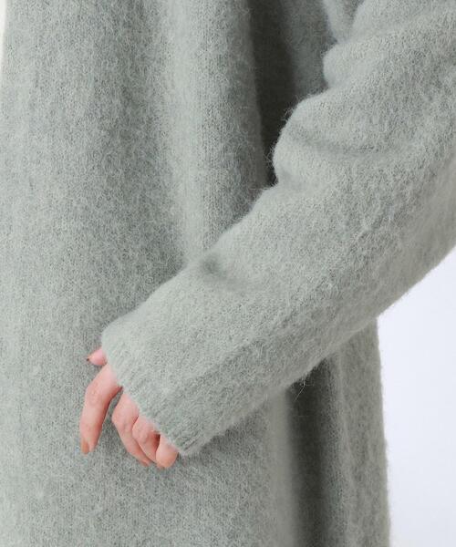 THE SHOP TK （ザ ショップ ティーケー ）の「◆【ふわふわアルパカ混】起毛ミドルカーディガン（カーディガン/ボレロ・レディース・ベージュ/チャコールグレー/オレンジ/ライトグリーン・12）」の12枚目の写真