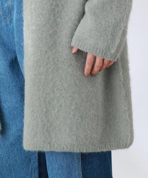 THE SHOP TK （ザ ショップ ティーケー ）の「◆【ふわふわアルパカ混】起毛ミドルカーディガン（カーディガン/ボレロ・レディース・ベージュ/チャコールグレー/オレンジ/ライトグリーン・12）」の13枚目の写真