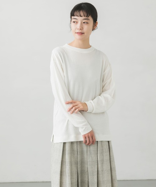 かぐれ（カグレ）の「マハバーラソフトプルオーバー（Tシャツ/カットソー・レディース・ブラウン系その他/オフホワイト・FREE）」の5枚目の写真