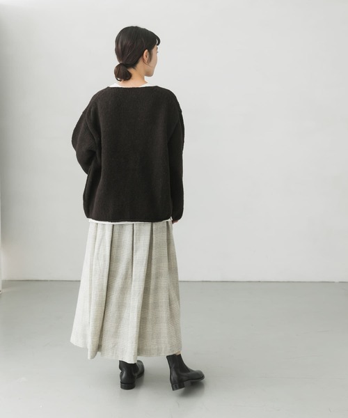 かぐれ（カグレ）の「マハバーラソフトプルオーバー（Tシャツ/カットソー・レディース・ブラウン系その他/オフホワイト・FREE）」の7枚目の写真