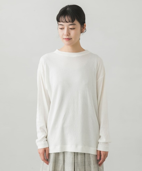 かぐれ（カグレ）の「マハバーラソフトプルオーバー（Tシャツ/カットソー・レディース・ブラウン系その他/オフホワイト・FREE）」の4枚目の写真