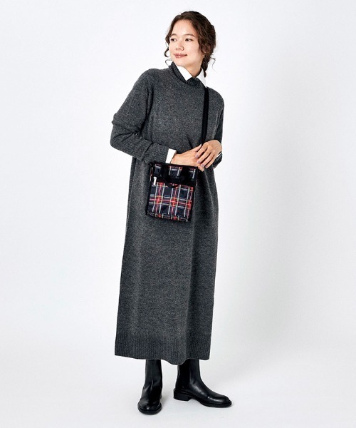 LeSportsac（レスポートサック）の「MINI N/S TOTE ネイビータータン
