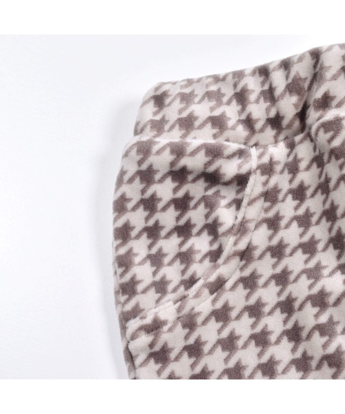 BeBe（ベベ）の「BeBe/【お揃い】ベロア千鳥パンツベビー(80~90cm)（その他パンツ・キッズ・ベージュ系その他・80/90）」の6枚目の写真