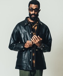 SCHOTT x THE CRIMIE カバーオール M CRIMIE（クライミー）の「SCHOTT×THE CRIMIE LAMB LEATHER COVER