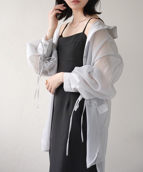 IAMUSE(アイアミューズ)の「ビスチェ風Iラインキャミソールワンピース S0801【IAMUSE】(ワンピース・レディース・ブラック・FREE/M/S)」の22枚目の写真