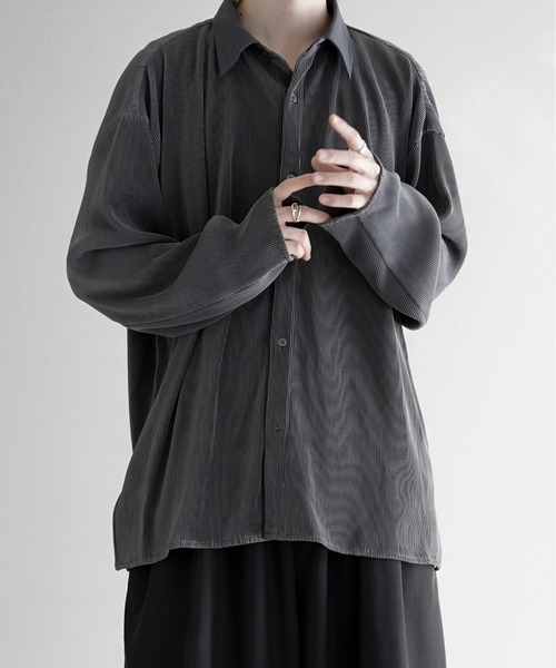 PLATS PLAISIR プリーツ長袖シャツ KUUUPY（クーピー）の「Relax Pleats Shirts - リラックス