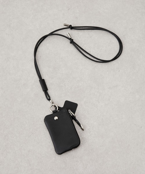 ear PAPILLONNER(イアパピヨネ)の「レザースマホショルダー/ポーチ付き(スマホグッズ・レディース・ブラック・FREE)」の8枚目の写真