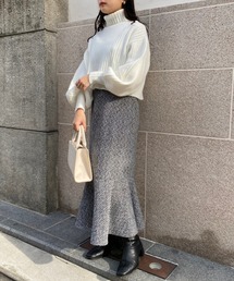 one after another NICE CLAUP | 【ZOZOTOWN限定リバイバル】マルチウェイで着回せる。ハイネックニット＋マーメイドキャミワンピースセット(ワンピース)