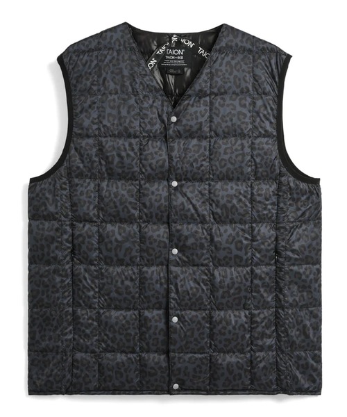 TAION（タイオン）の「TAION/タイオン V NECK BUTTON DOWN VESTインナーダウンベスト（ダウンベスト・メンズ・オリーブ/ダークブラウン/ブラック/ネイビー/グレー/ダークネイビー/カーキ/チャコールグレー/ブラック系/カーキ系/カモフラージュ・M/L/XL/S）」の3枚目の写真