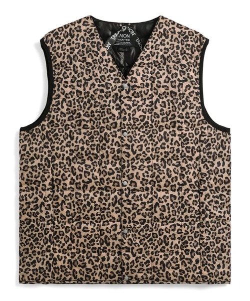 TAION（タイオン）の「TAION/タイオン V NECK BUTTON DOWN VESTインナーダウンベスト（ダウンベスト・メンズ・オリーブ/ダークブラウン/ブラック/ネイビー/グレー/ダークネイビー/カーキ/チャコールグレー/ブラック系/カーキ系/カモフラージュ・M/L/XL/S）」の8枚目の写真