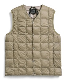 TAION/タイオン V NECK BUTTON DOWN VESTインナーダウンベスト