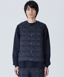 TAION/タイオン V NECK BUTTON DOWN VESTインナーダウンベスト
