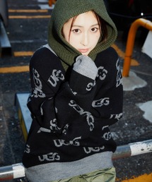 年末のプロモーション大特価！ UGG（アグ）の「UGG@mos アグ / ニットトップス モノグラムロゴ ジャケット・アウター