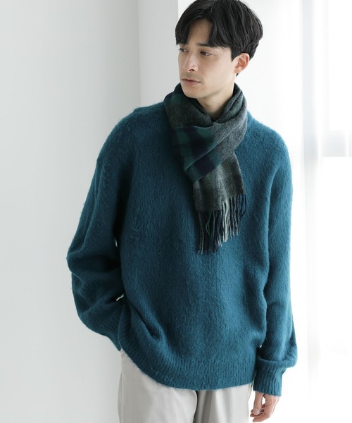 LAKOLE（ラコレ）の「モヘアタッチシャギープルオーバー / 181023（ニット/セーター・メンズ・オレンジ/マスタード/ダークブルー/ブルー/ライトブルー・LARGE/MEDIUM）」の3枚目の写真