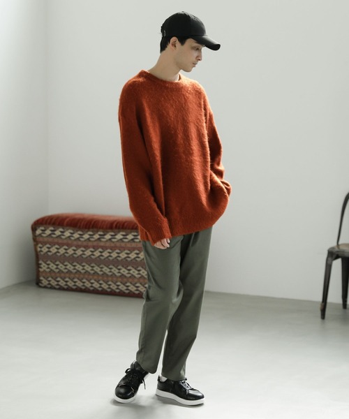 LAKOLE（ラコレ）の「モヘアタッチシャギープルオーバー / 181023（ニット/セーター・メンズ・オレンジ/マスタード/ダークブルー/ブルー/ライトブルー・LARGE/MEDIUM）」の8枚目の写真