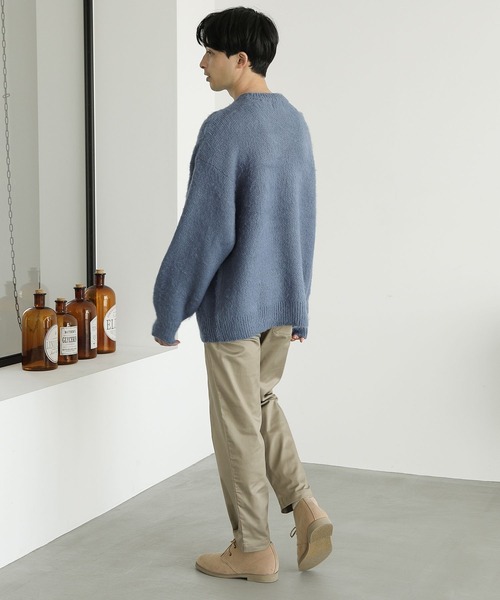 LAKOLE（ラコレ）の「モヘアタッチシャギープルオーバー / 181023（ニット/セーター・メンズ・オレンジ/マスタード/ダークブルー/ブルー/ライトブルー・LARGE/MEDIUM）」の12枚目の写真