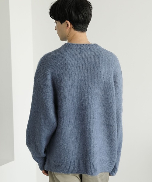 LAKOLE（ラコレ）の「モヘアタッチシャギープルオーバー / 181023（ニット/セーター・メンズ・オレンジ/マスタード/ダークブルー/ブルー/ライトブルー・LARGE/MEDIUM）」の18枚目の写真