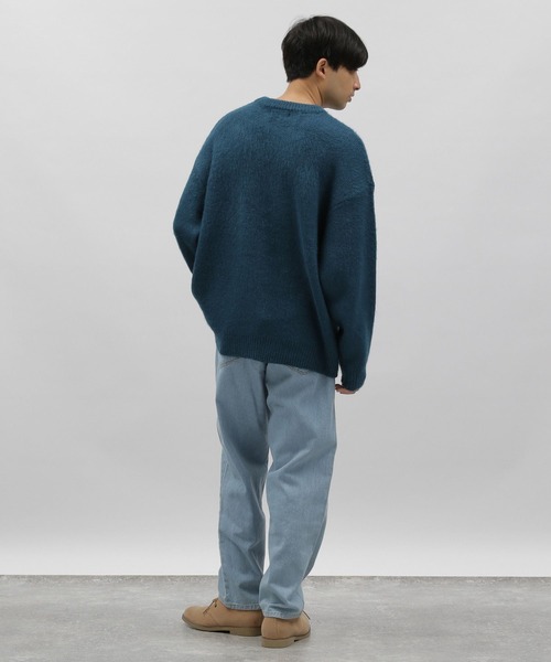 LAKOLE（ラコレ）の「モヘアタッチシャギープルオーバー / 181023（ニット/セーター・メンズ・オレンジ/マスタード/ダークブルー/ブルー/ライトブルー・LARGE/MEDIUM）」の9枚目の写真