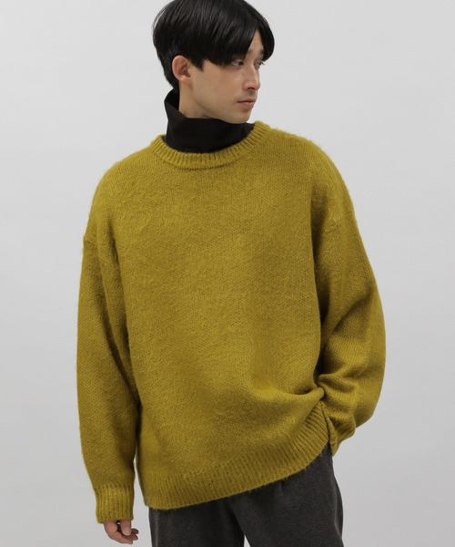 LAKOLE（ラコレ）の「モヘアタッチシャギープルオーバー / 181023（ニット/セーター・メンズ・オレンジ/マスタード/ダークブルー/ブルー/ライトブルー・LARGE/MEDIUM）」の22枚目の写真