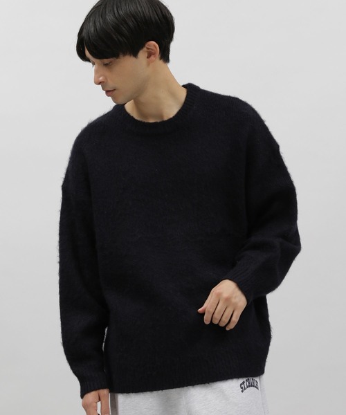 LAKOLE（ラコレ）の「モヘアタッチシャギープルオーバー / 181023（ニット/セーター・メンズ・オレンジ/マスタード/ダークブルー/ブルー/ライトブルー・LARGE/MEDIUM）」の16枚目の写真