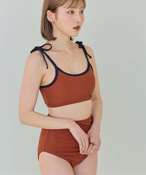 ♡pink closet水着♡ 可愛いフリルピンク水着 レディース セパレート ビキニ 上下