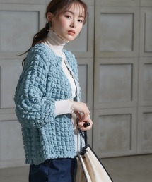 miclat | 大きいサイズ　ポコポコカットソーカーディガン　miclat(カーディガン/ボレロ)