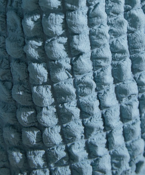 miclat（ミクラ）の「大きいサイズ　ポコポコカットソーカーディガン　miclat（カーディガン/ボレロ・レディース・ミント/ブラック・5L/L/LL/3L/4L）」の8枚目の写真