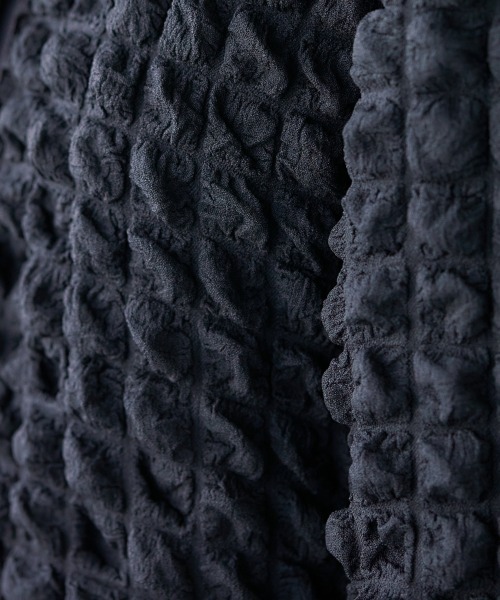 miclat（ミクラ）の「大きいサイズ　ポコポコカットソーカーディガン　miclat（カーディガン/ボレロ・レディース・ミント/ブラック・5L/L/LL/3L/4L）」の10枚目の写真