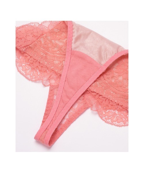 軽いフィット感で履きやすい！総レースTバック】ま～るく盛れる着やせ