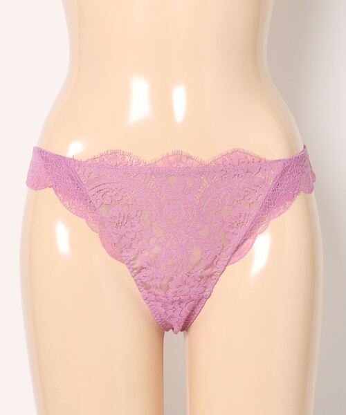 軽いフィット感で履きやすい！総レースTバック】ま～るく盛れる着やせ