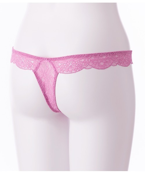 軽いフィット感で履きやすい！総レースTバック】ま～るく盛れる着やせ