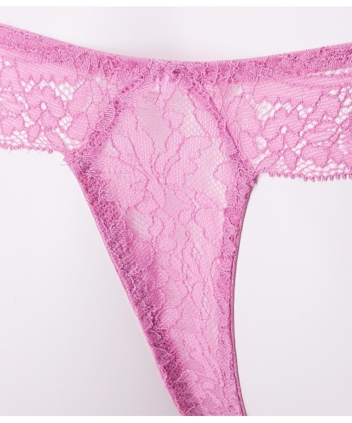 軽いフィット感で履きやすい！総レースTバック】ま～るく盛れる着やせ