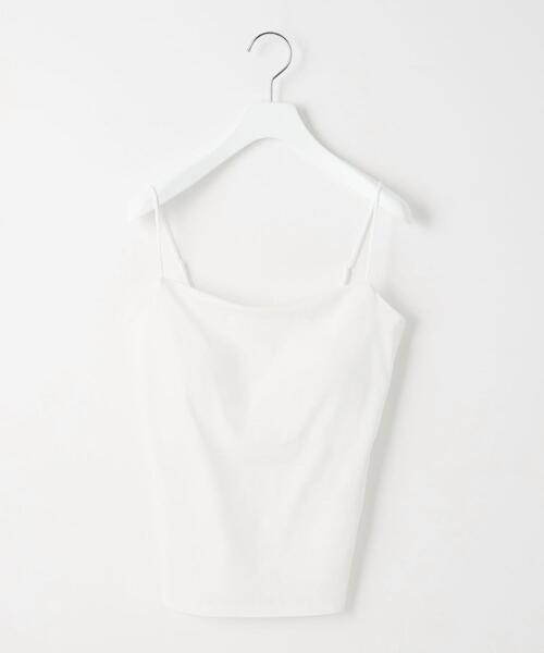 EMMEL REFINES（エメルリファインズ）の「＜EMMEL REFINES＞EM カップ付き キャミソール（キャミソール・レディース・ホワイト/ブラック・FREE）」の2枚目の写真