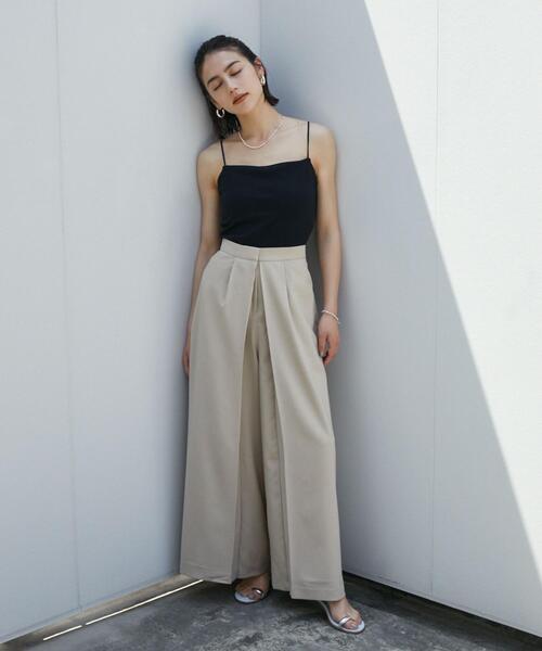 EMMEL REFINES（エメルリファインズ）の「＜EMMEL REFINES＞EM カップ付き キャミソール（キャミソール・レディース・ホワイト/ブラック・FREE）」の14枚目の写真