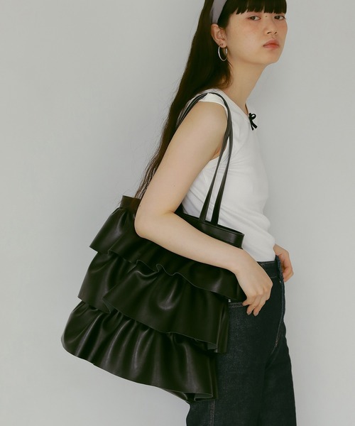 EFOLE（エフォル）の「Frill tote bag / フリル トート バッグ（トート