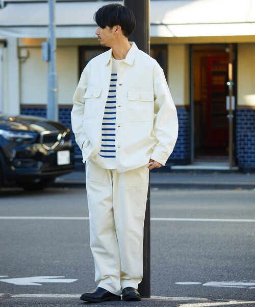 GUNG HO（ガンホー）の「GUNG HO/ガンホー 別注ファティーグシャツ/シャツジャケット（シャツ/ブラウス・メンズ・オリーブ/ベージュ/オフホワイト/ネイビー/ブラック/ブルー・MEDIUM/SMALL/LARGE）」の7枚目の写真