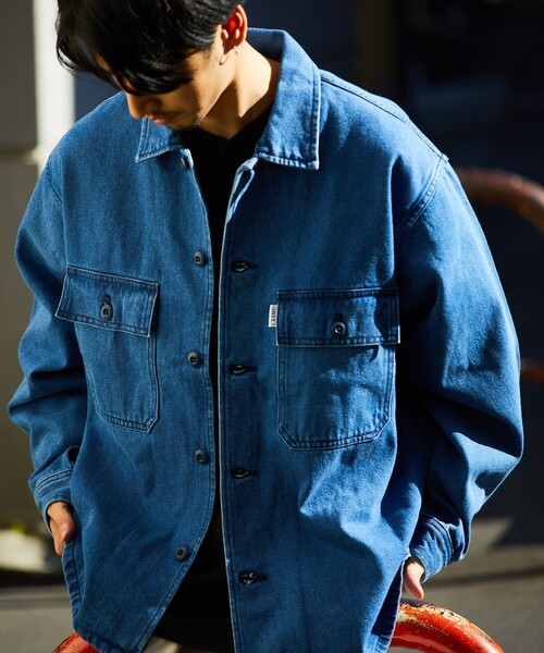 GUNG HO（ガンホー）の「GUNG HO/ガンホー 別注ファティーグシャツ/シャツジャケット（シャツ/ブラウス・メンズ・オリーブ/ベージュ/オフホワイト/ネイビー/ブラック/ブルー・MEDIUM/SMALL/LARGE）」の10枚目の写真